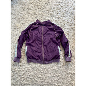 Kickee Kids Purple Light Blue Jacket M Windbreaker Bamboo Lining